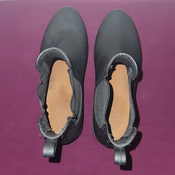 Jeffrey Campbell Matte Black Chelsea Booties Size 7 - 7.5 - Picture 7 of 8